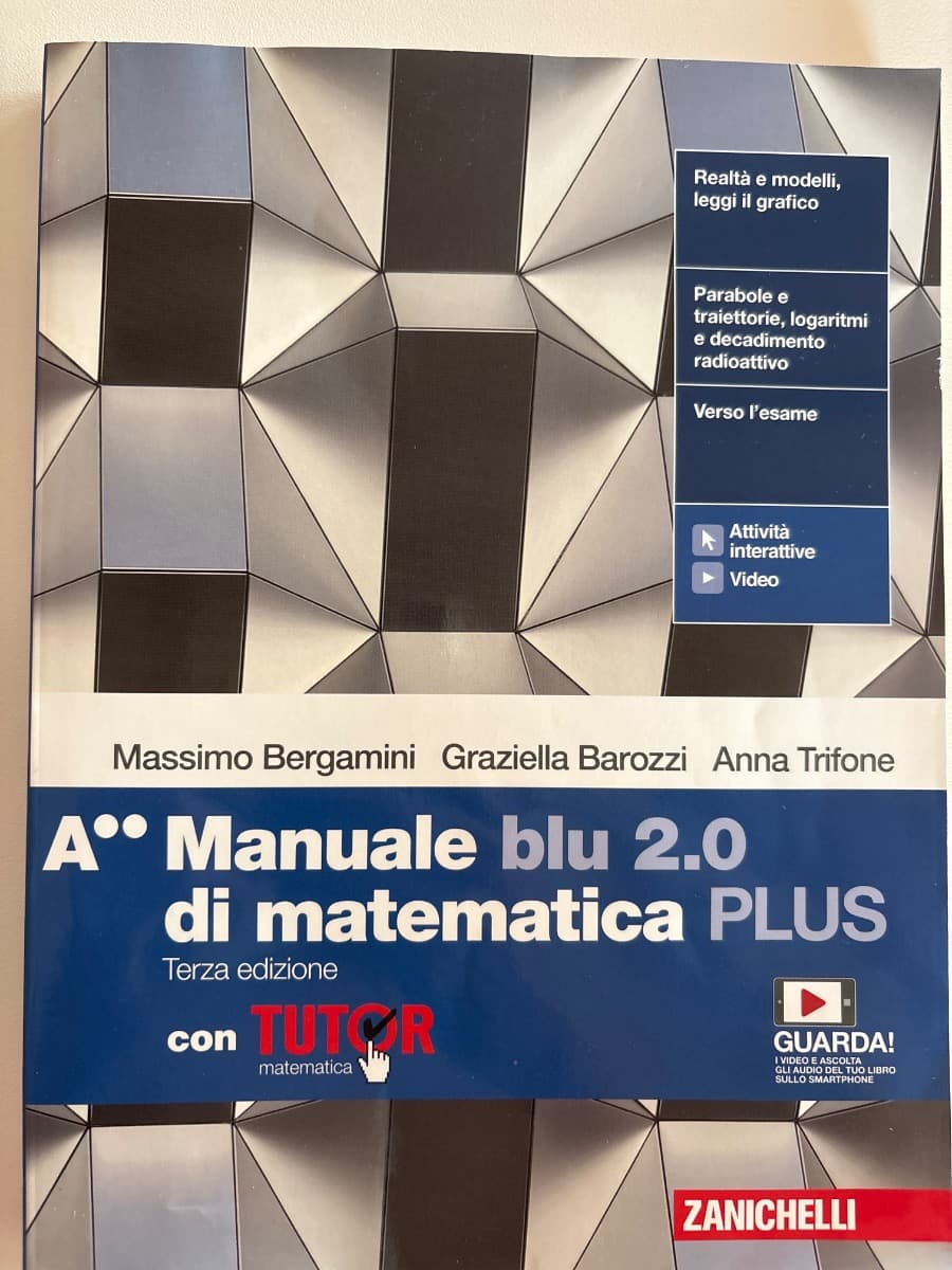 MANUALE BLU 2.0 DI MATEMATICA 3ED. - CONF. A PLUS CON TUTOR (LDM) - foto 1