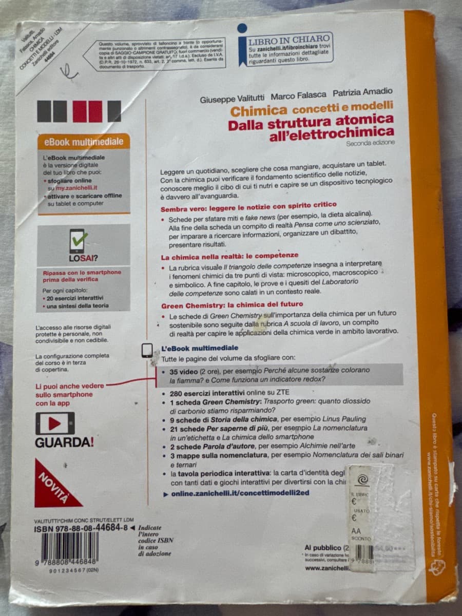 CHIMICA: CONCETTI E MODELLI 2ED. - DA STRUTTURA ATOMICA A ELETTROCHIM. (LDM) - foto 2