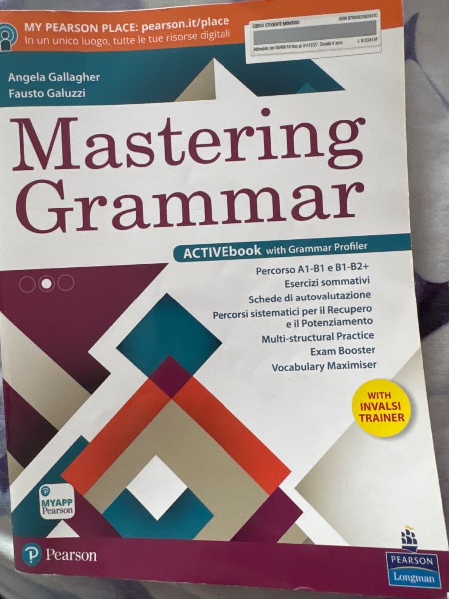 MASTERING GRAMMAR WITH INVALSI TRAINER - foto 1