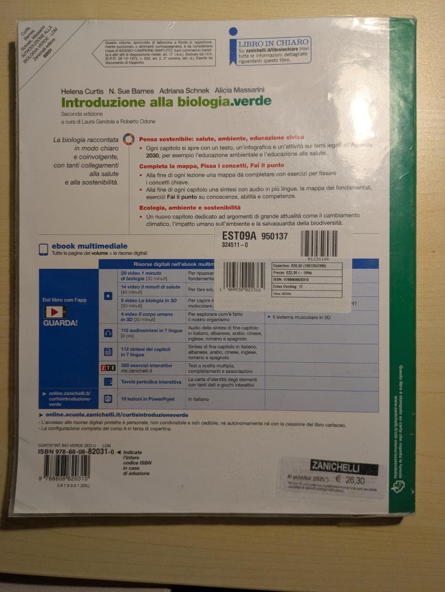 INTRODUZIONE ALLA BIOLOGIA. VERDE 2ED - VOLUME U (LDM) - foto 2