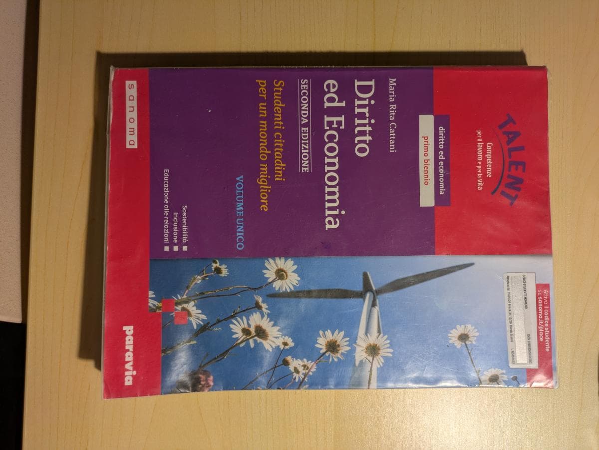 DIRITTO ED ECONOMIA SECONDA EDIZIONE - VOLUME UNICO - foto 1
