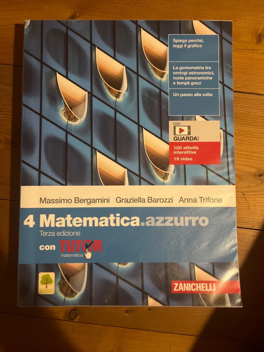 MATEMATICA.AZZURRO 3ED. - VOL. 4 CON TUTOR (LDM) - foto 1