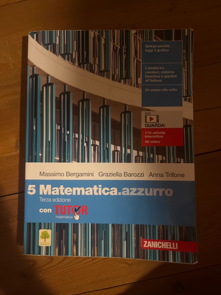 MATEMATICA.AZZURRO 3ED. - VOL. 5 CON TUTOR (LDM) - foto 1