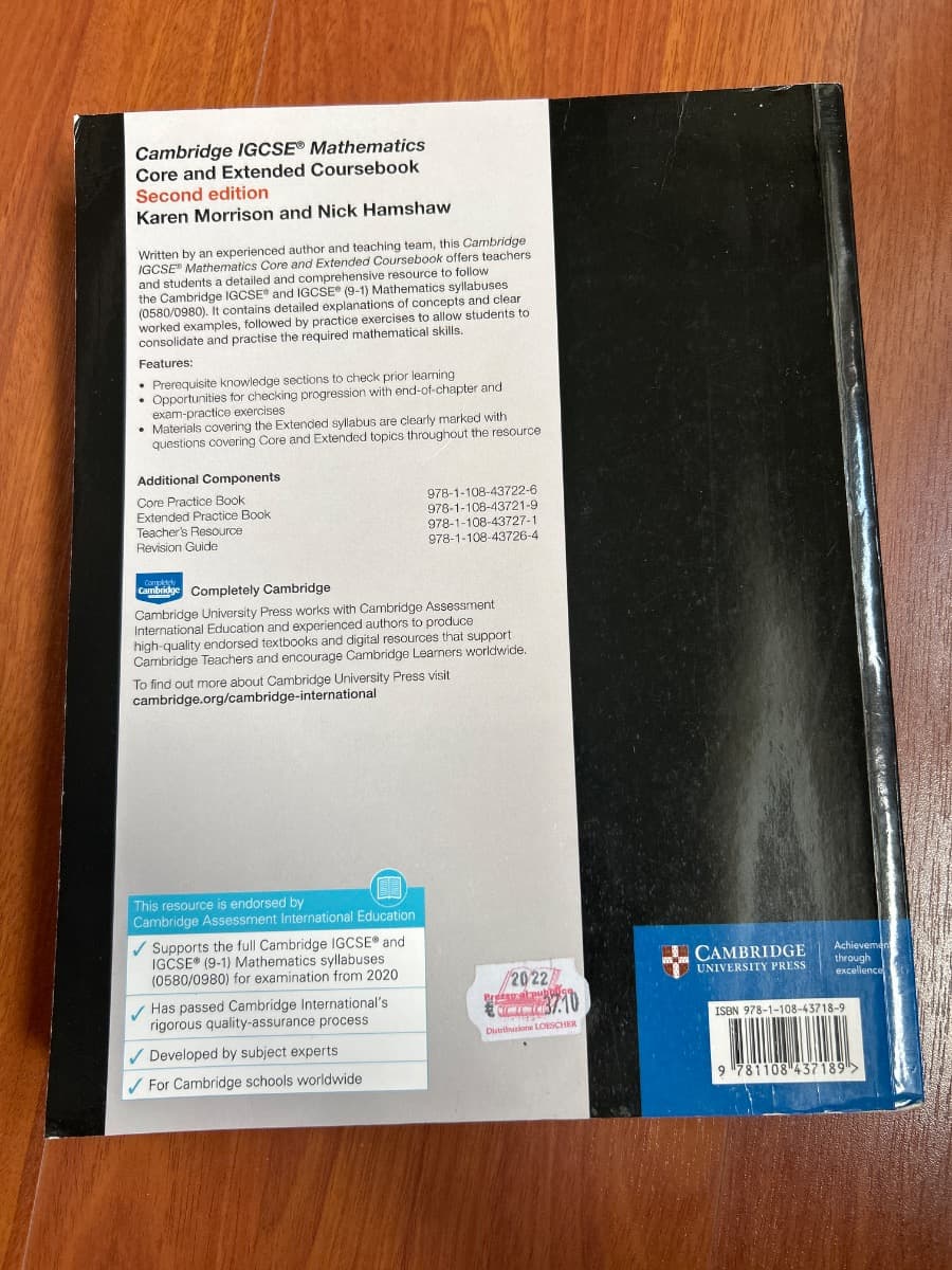 CAMBRIDGE IGCSE MATHEMATICS 2ND ED: CORE AND EXTENDED COURSEBOOK WITH CD-ROM - foto 2