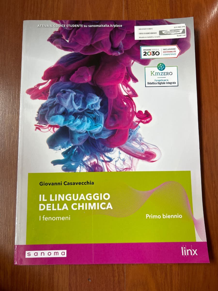 LINGUAGGIO DELLA CHIMICA - PRIMO BIENNIO (IL) - foto 1