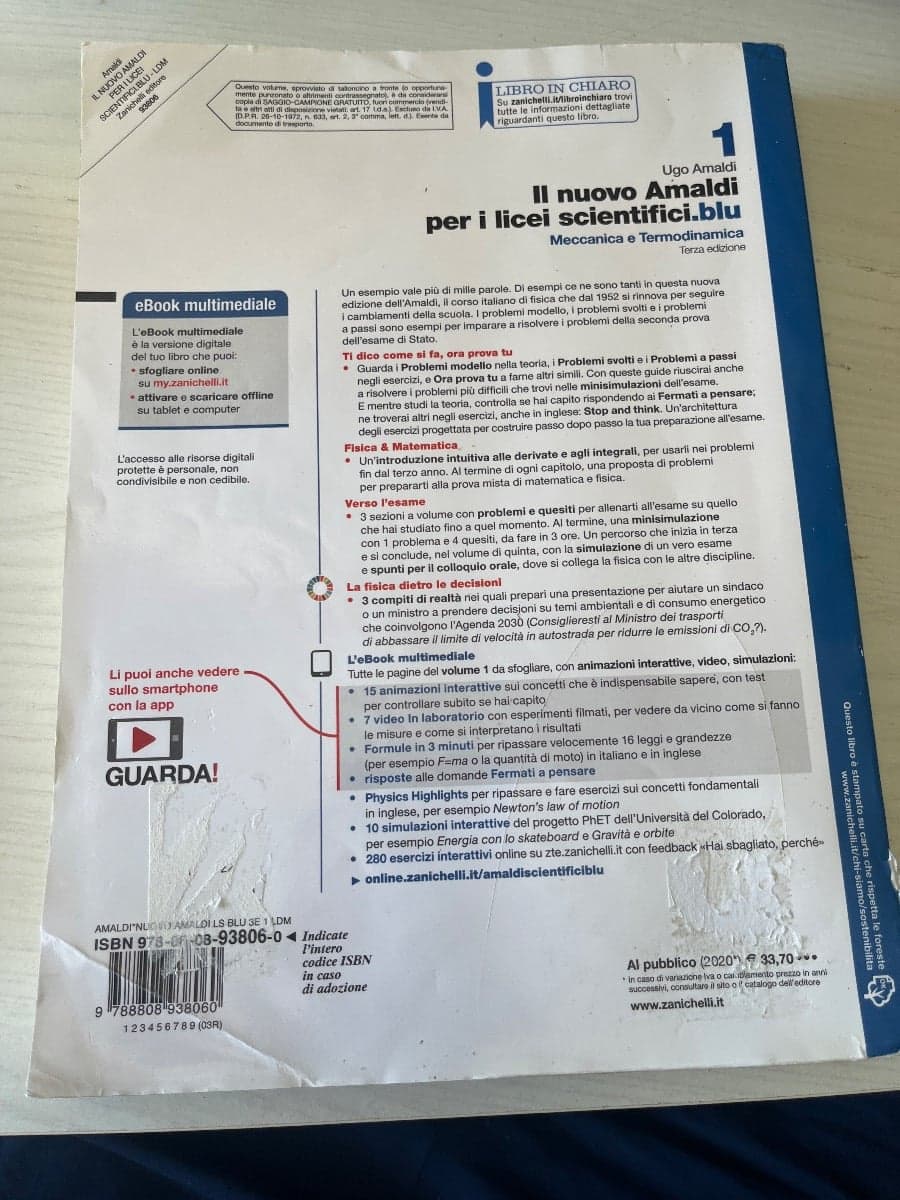 NUOVO AMALDI PER I LICEI SCIENTIFICI.BLU (IL) 3ED. - VOL. 1 (LDM) - foto 2