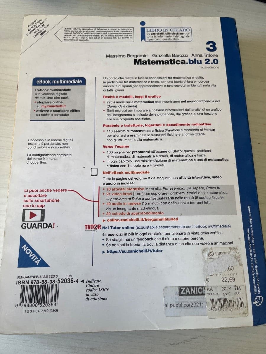MATEMATICA BLU 2.0 3ED. - VOL. 3 (LDM) - foto 2