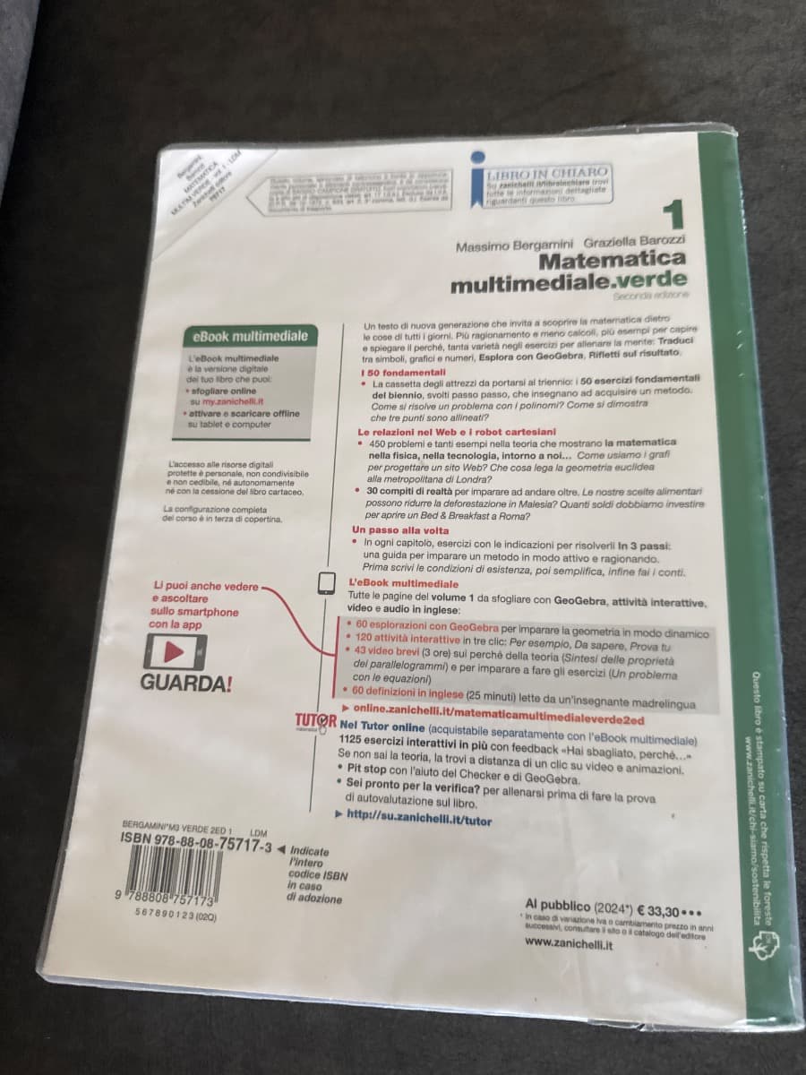 MATEMATICA MULTIMEDIALE.VERDE 2ED. - VOL. 1 (LDM) - foto 2