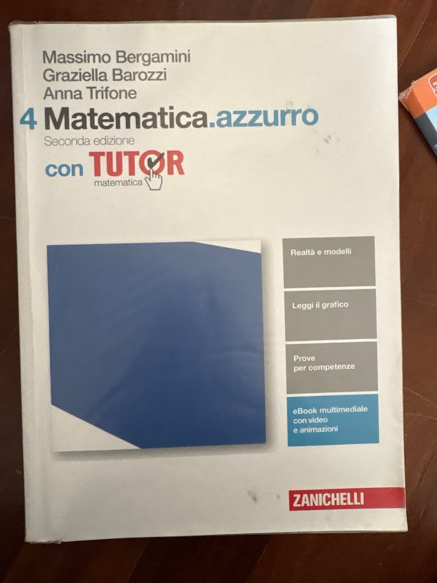 MATEMATICA.AZZURRO 2ED. - VOLUME 4 CON TUTOR (LDM) - foto 1