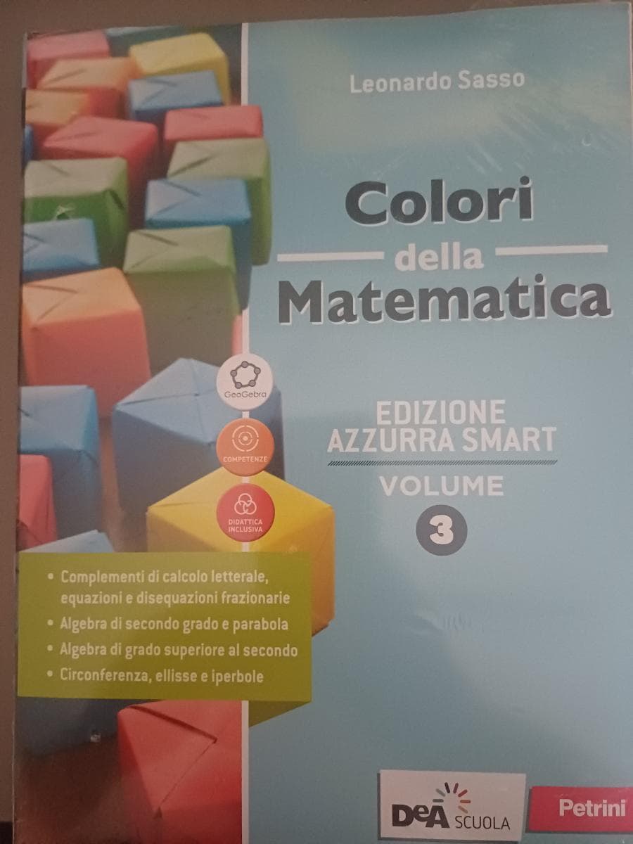COLORI DELLA MATEMATICA ED.AZZURRA SMART-VOL.3+QUAD.INCLUSIONE E REC 3+EBOOK - foto 1
