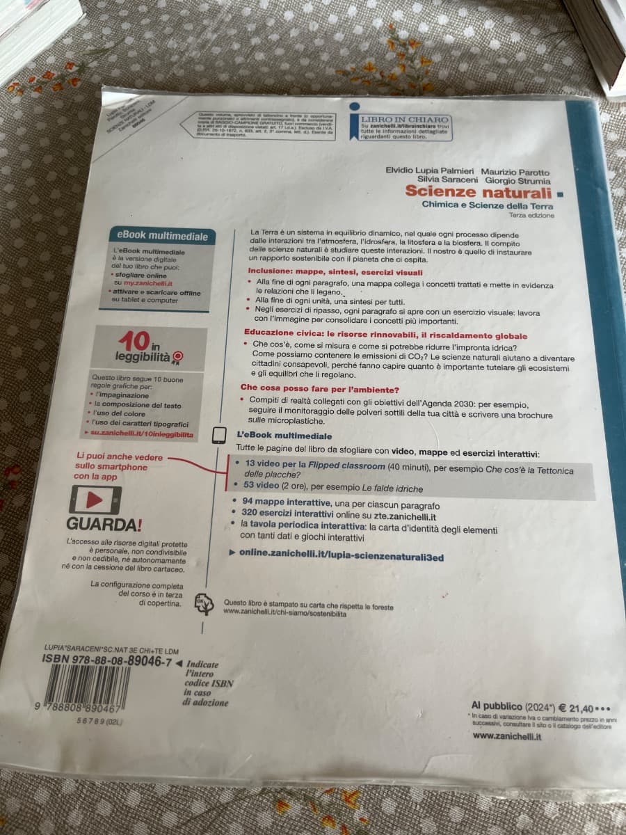 SCIENZE NATURALI 3ED. - CHIMICA E SCIENZE DELLA TERRA (LDM) - foto 2