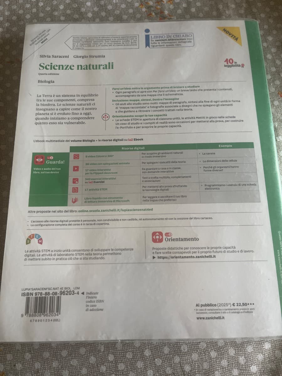 SCIENZE NATURALI 4ED. - BIOLOGIA (LDM) - foto 2