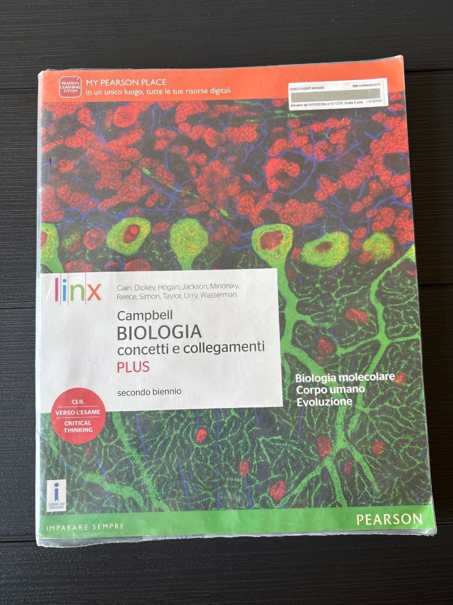 CAMPBELL BIOLOGIA CONCETTI E COLLEGAMENTI PLUS SECONDO BIENNIO - foto 1