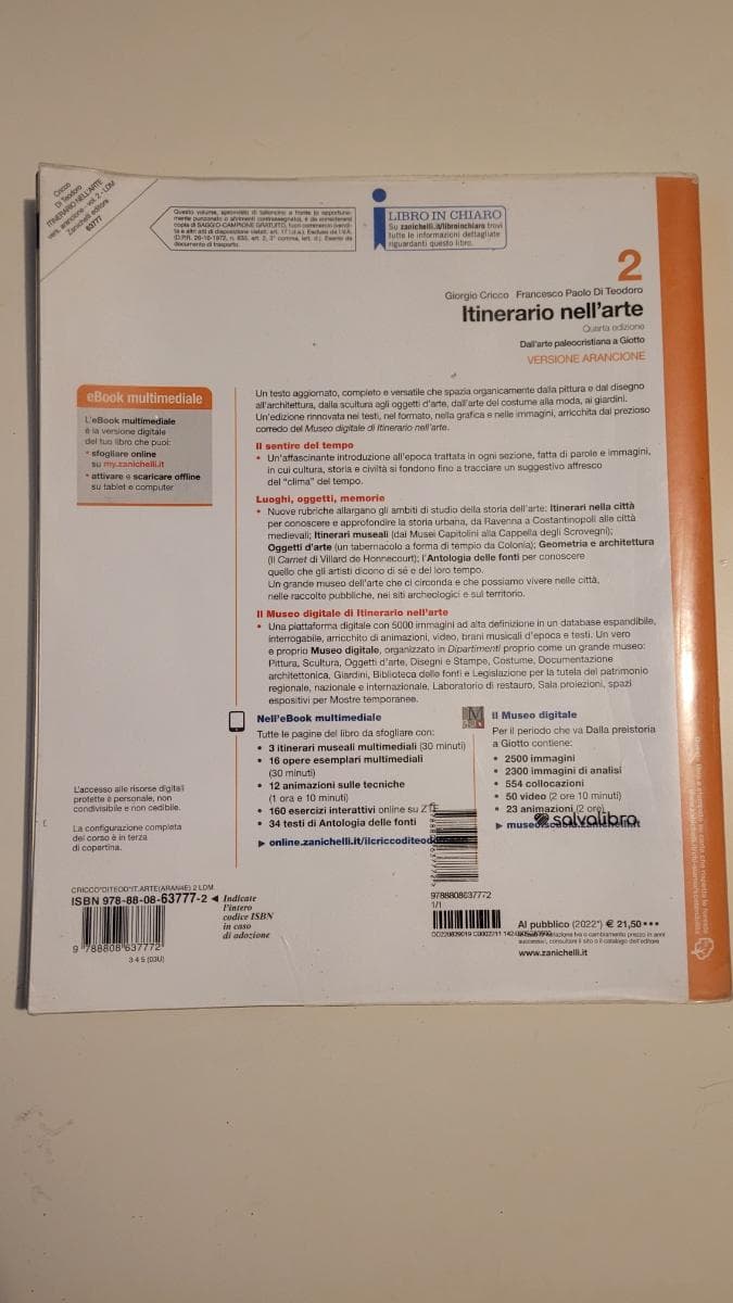 ITINERARIO NELL'ARTE 4A EDIZIONE VERSIONE ARANCIONE - VOL. 2 (LDM) - foto 2