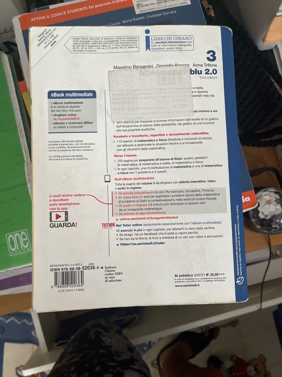 MATEMATICA BLU 2.0 3ED. - VOL. 3 (LDM) - foto 2