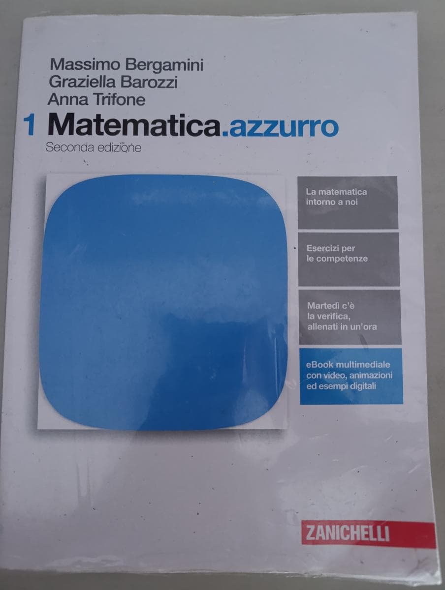 MATEMATICA.AZZURRO 2ED. - VOLUME 1 (LDM) - foto 1