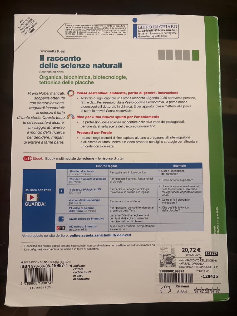 RACCONTO DELLE SCIENZE NATURALI (IL) 2ED. (LDM) - foto 2