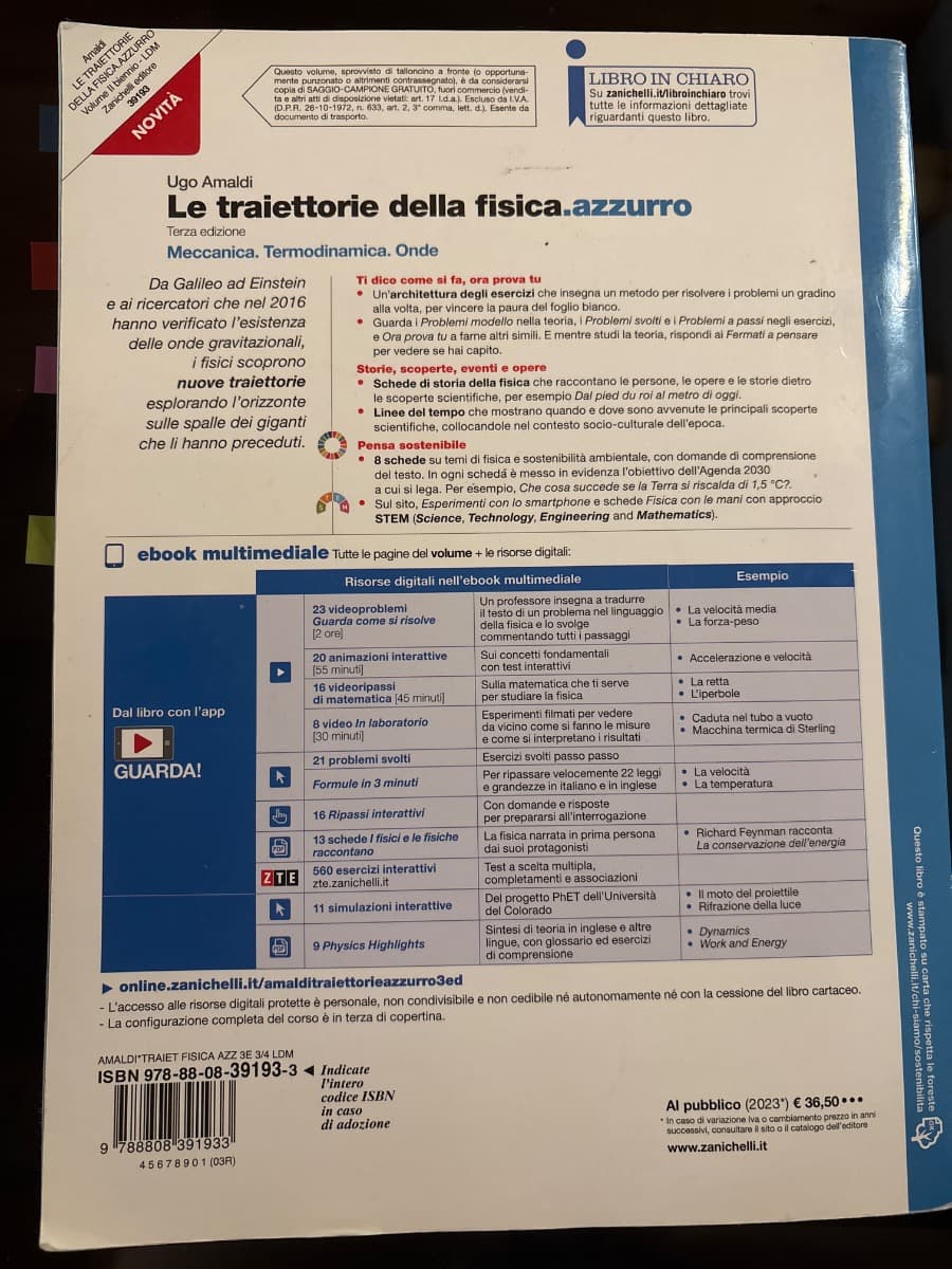 TRAIETTORIE DELLA FISICA.AZZURRO (LE) 3ED - VOLUME SECONDO BIENNIO (LDM) - foto 2