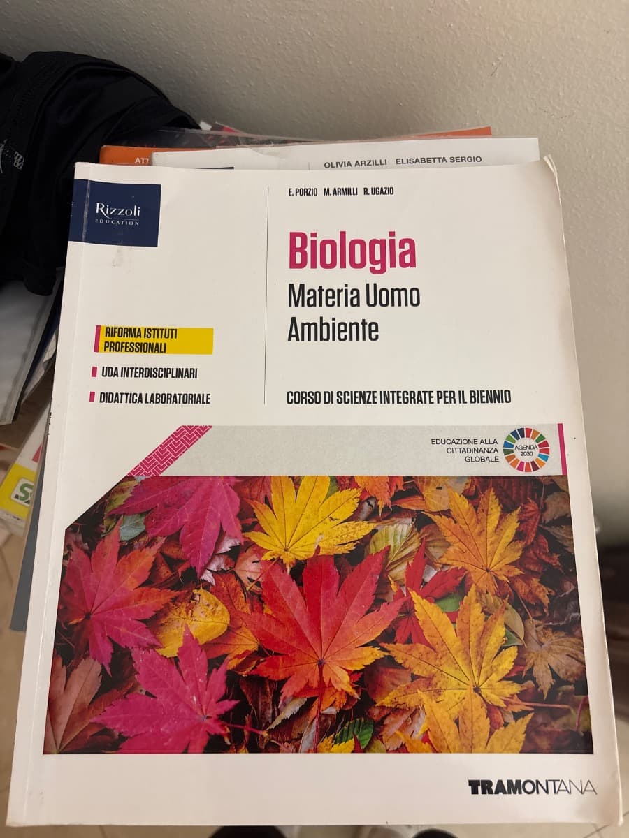 MATERIA UOMO AMBIENTE. BIOLOGIA - foto 1