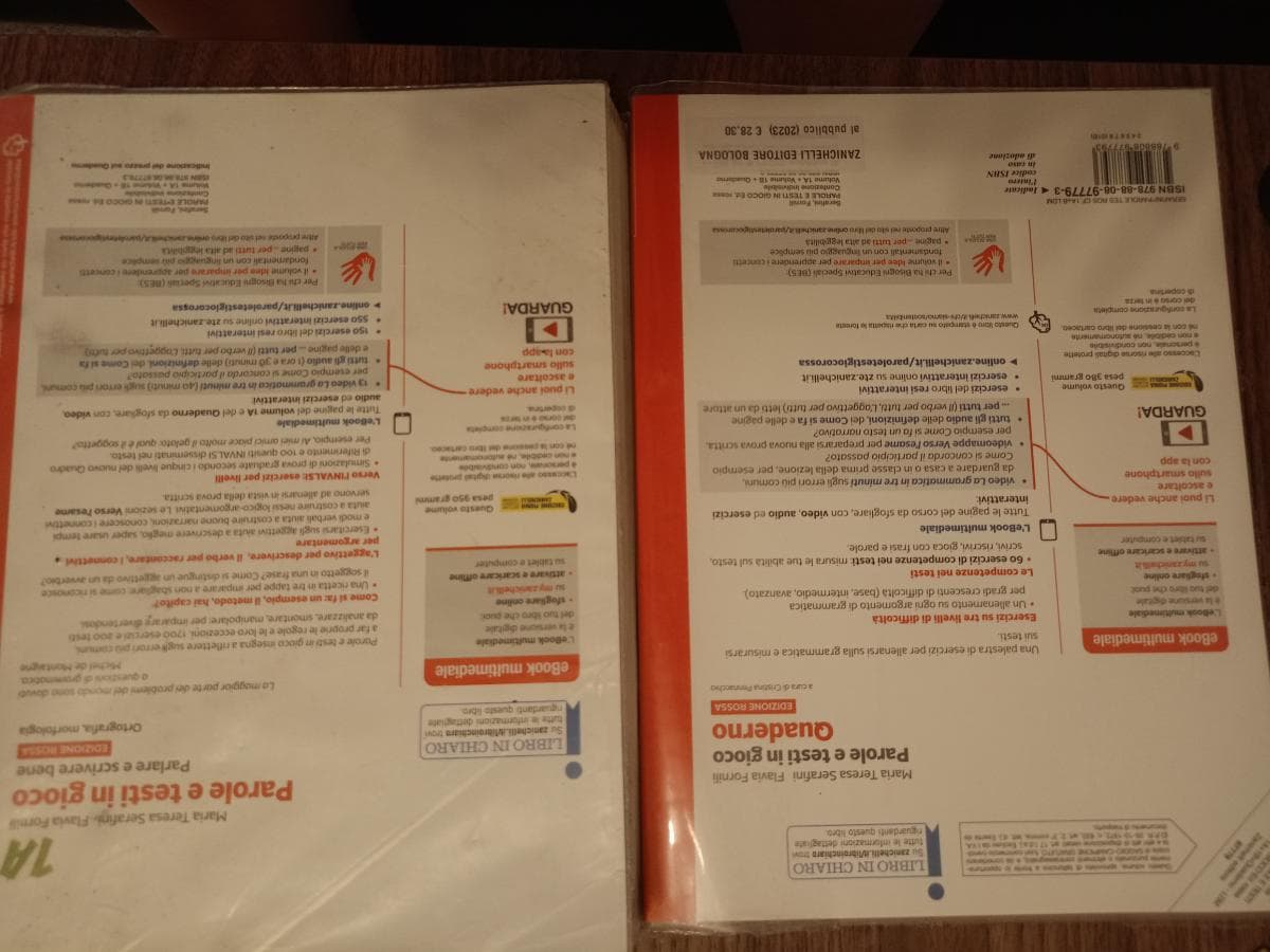 PAROLE E TESTI IN GIOCO EDIZIONE ROSSA - CONF. 1A + 1B + QUADERNO (LDM) - foto 2