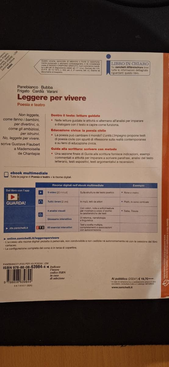 LEGGERE PER VIVERE - POESIA E TEATRO (LDM) - foto 2