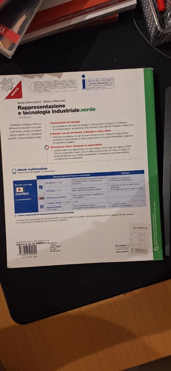 RAPPRESENTAZIONE E TECNOLOGIA INDUSTRIALE.VERDE 3ED - VOLUME U (LDM) - foto 2