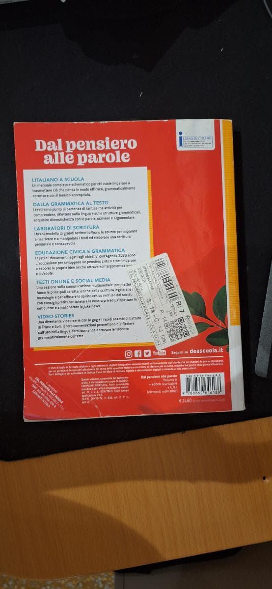 DAL PENSIERO ALLE PAROLE - VOL.A MORFOL,SINTASSI,COMUNICAZIONE,LESSICO+EBOOK - foto 2