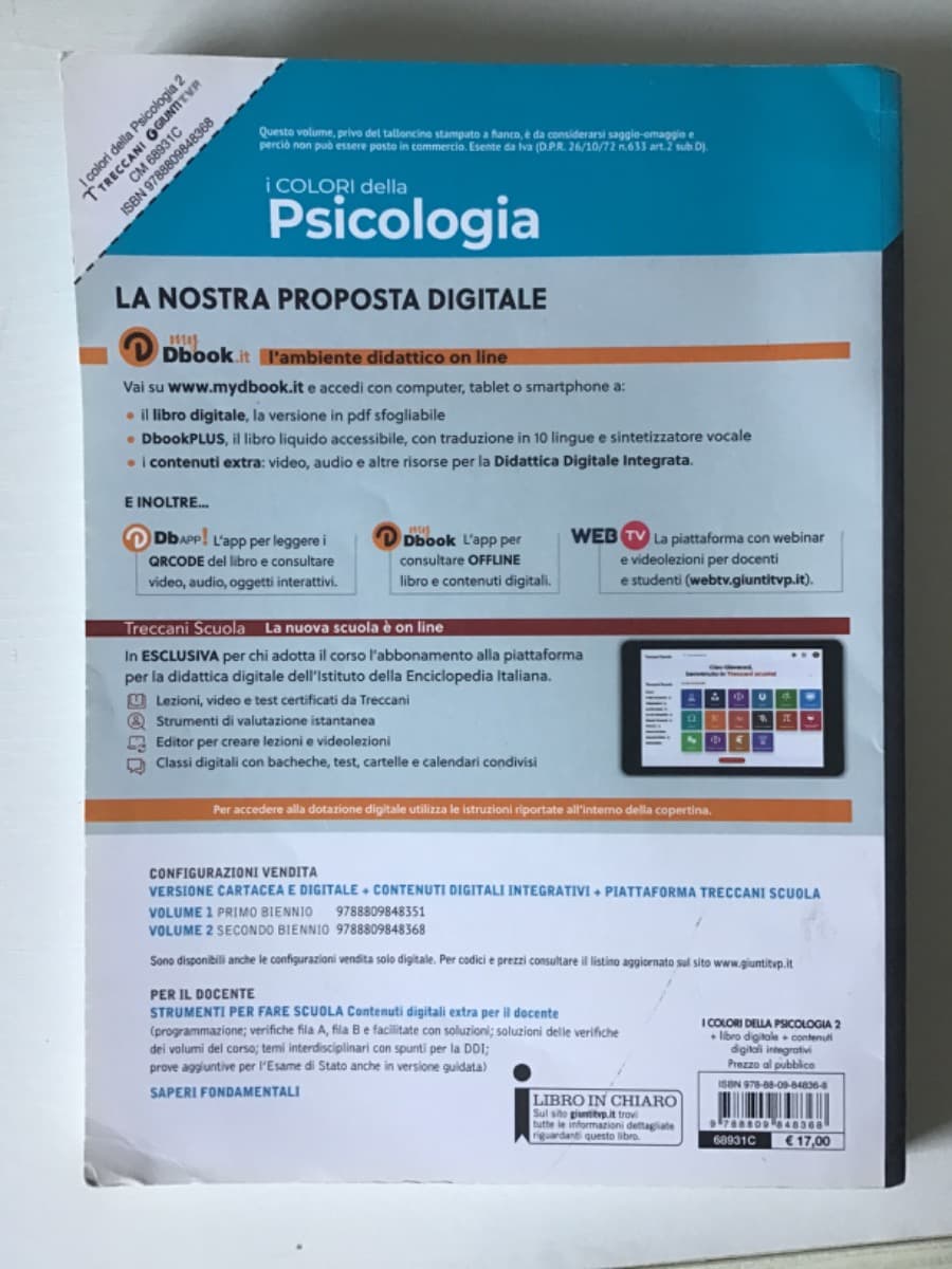 COLORI DELLA PSICOLOGIA 2 BIENNIO - foto 2