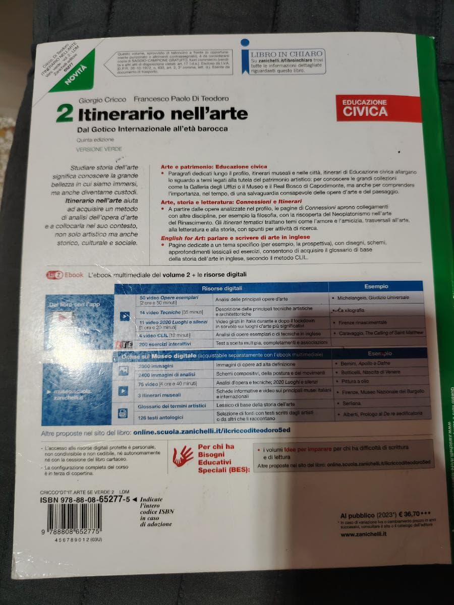 ITINERARIO NELL'ARTE EDIZIONE VERDE 5ED - VOLUME 2 (LDM) - foto 2