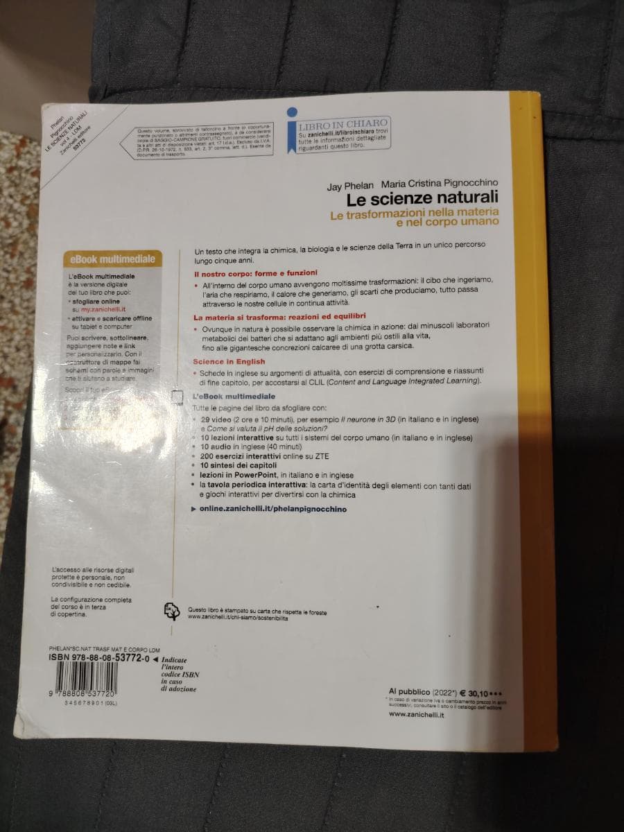 SCIENZE NATURALI (LE) - TRASFORMAZIONI NELLA MATERIA E NEL CORPO UMANO (LDM) - foto 2