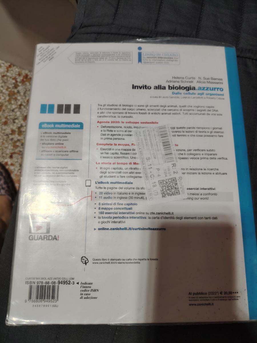 INVITO ALLA BIOLOGIA.AZZURRO - DALLE CELLULE AGLI ORGANISMI (LDM) - foto 2