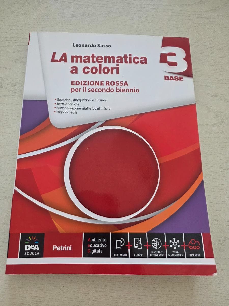 MATEMATICA A COLORI (LA) EDIZIONE ROSSA VOLUME 3 BASE (SENZA FINANZ) + EBOOK - foto 1