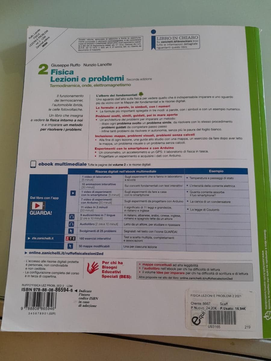 FISICA: LEZIONI E PROBLEMI 2ED. - VOL. 2 (LDM) - foto 2