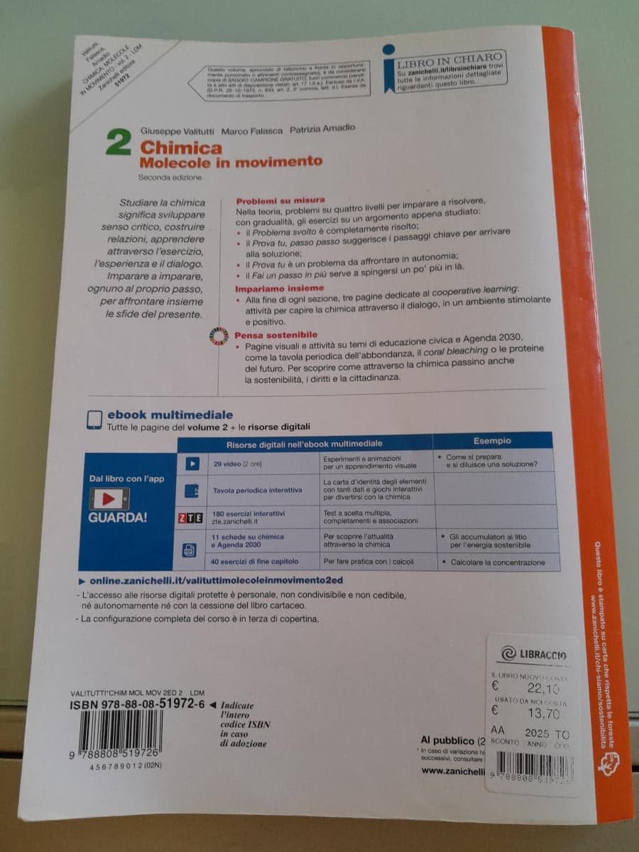 CHIMICA: MOLECOLE IN MOVIMENTO 2ED - VOLUME 2 (LDM) - foto 2