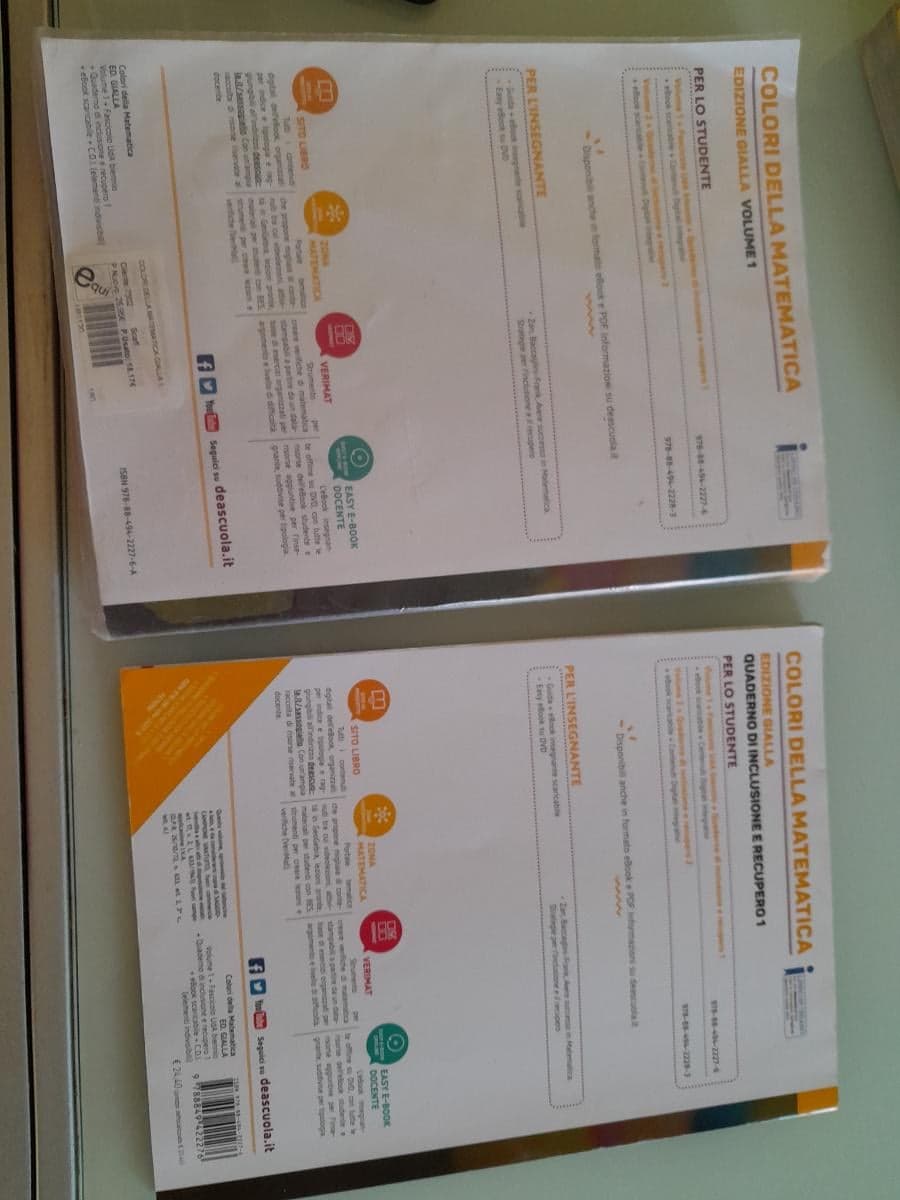 COLORI DELLA MATEMATICA - EDIZIONE GIALLA VOLUME 1 + EBOOK - foto 2