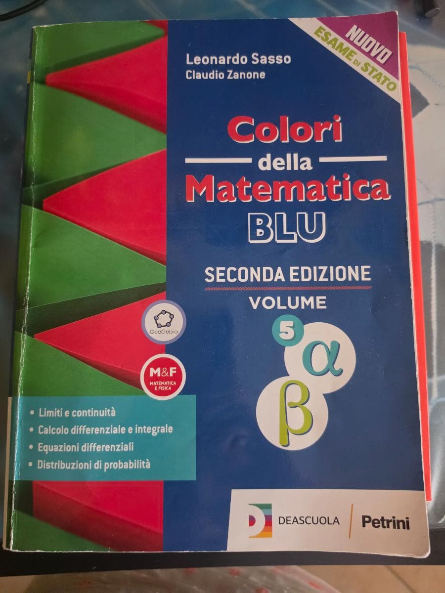 COLORI DELLA MATEMATICA - ED.BLU AGGIORNATA-L SCIENT VOL5 ALFA E BETA + EBOOK - foto 1