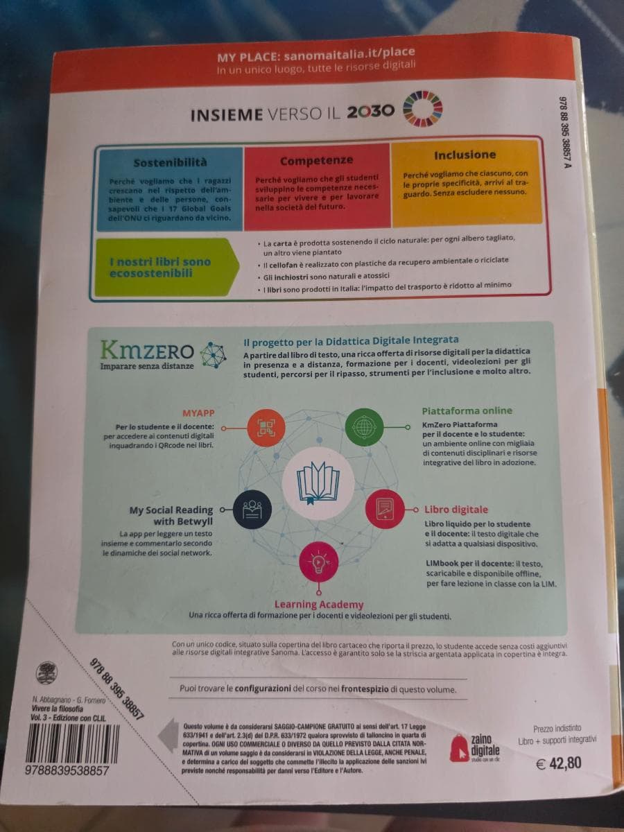 VIVERE LA FILOSOFIA 3 EDIZIONE CON CLIL - foto 2