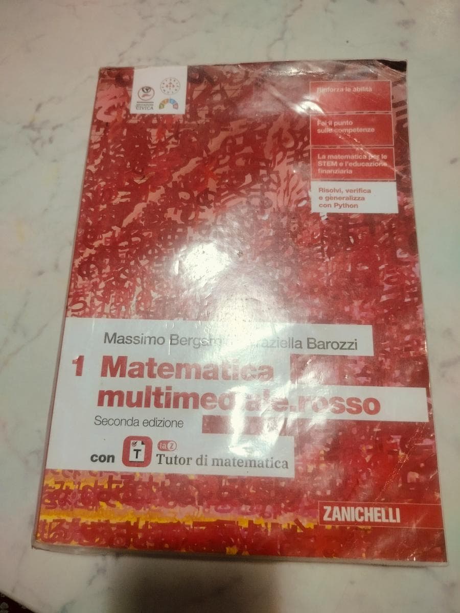 MATEMATICA MULTIMEDIALE.ROSSO 2ED. - VOLUME 1 CON LAZ TUTOR (LDM) - foto 1