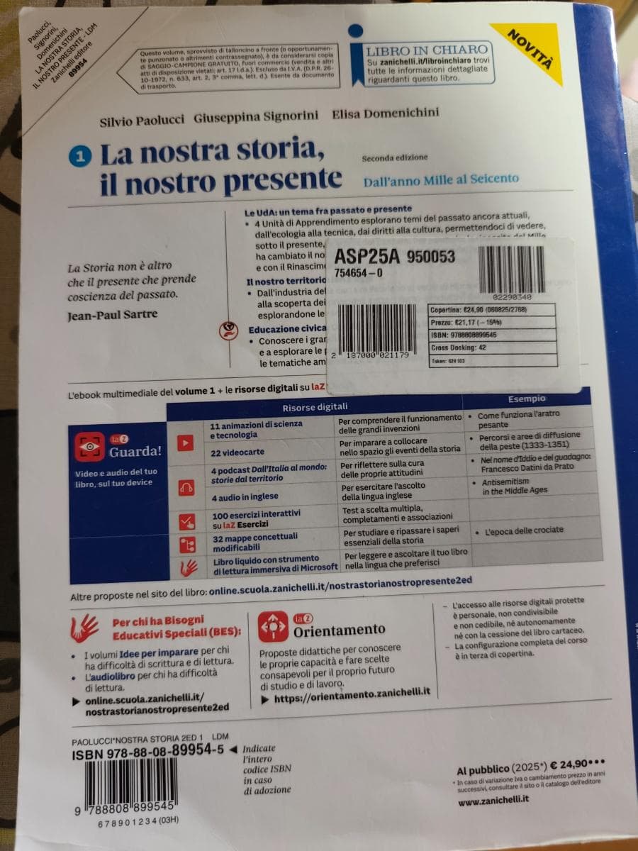 NOSTRA STORIA, IL NOSTRO PRESENTE (LA) 2ED. - VOLUME 1 (LDM) - foto 2