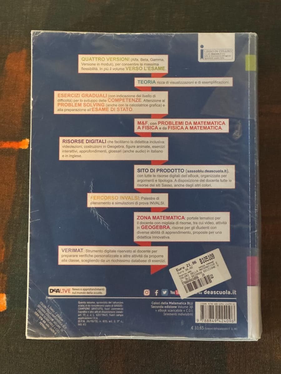 COLORI DELLA MATEMATICA - ED.BLU AGGIORNATA-LICEI SCIENTIFICI VOL3 BETA+EBOOK - foto 2