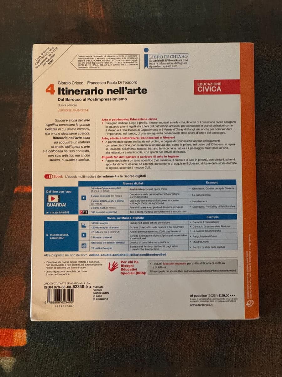 ITINERARIO NELL'ARTE VERSIONE ARANCIONE 5ED - VOLUME 4 (LDM) - foto 2