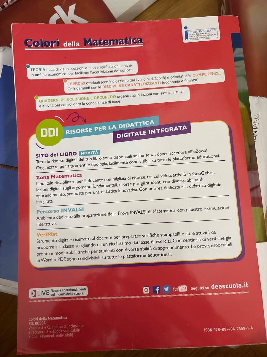 COLORI DELLA MATEMATICA - EDIZIONE ROSSA SECONDO BIENNIO E QUINTO ANNO-I.T.E. - foto 2