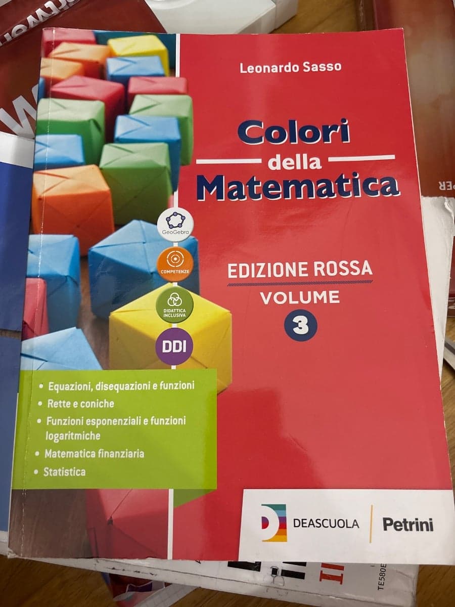 COLORI DELLA MATEMATICA - EDIZIONE ROSSA SECONDO BIENNIO E QUINTO ANNO-I.T.E. - foto 1