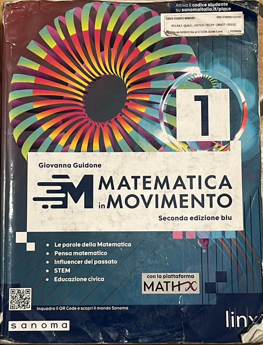 MATEMATICA IN MOVIMENTO - SECONDA EDIZIONE BLU - BIENNIO LS - VOLUME 1 - foto 1