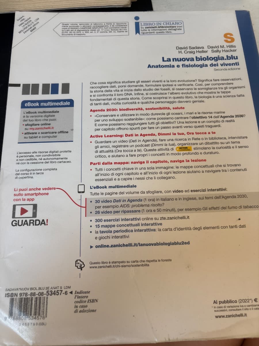 NUOVA BIOLOGIA.BLU 2ED. (LA) - ANATOMIA E FISIOLOGIA DEI VIVENTI S (LDM) - foto 2