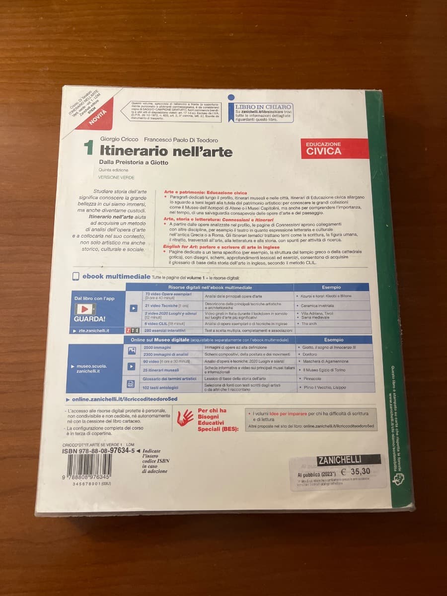 ITINERARIO NELL'ARTE EDIZIONE VERDE 5ED - VOLUME 1 (LDM) - foto 2