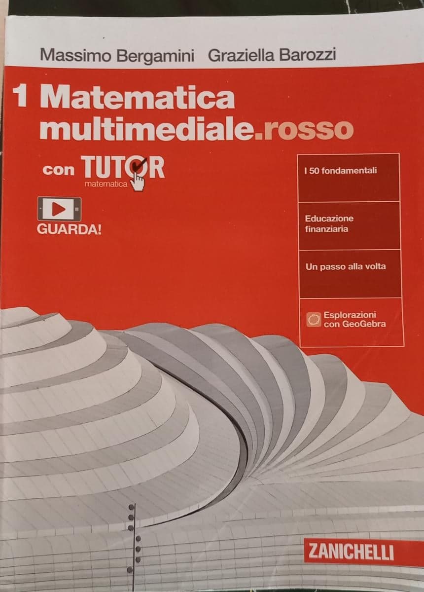 MATEMATICA MULTIMEDIALE.ROSSO - VOL. 1 CON TUTOR (LDM) - foto 1