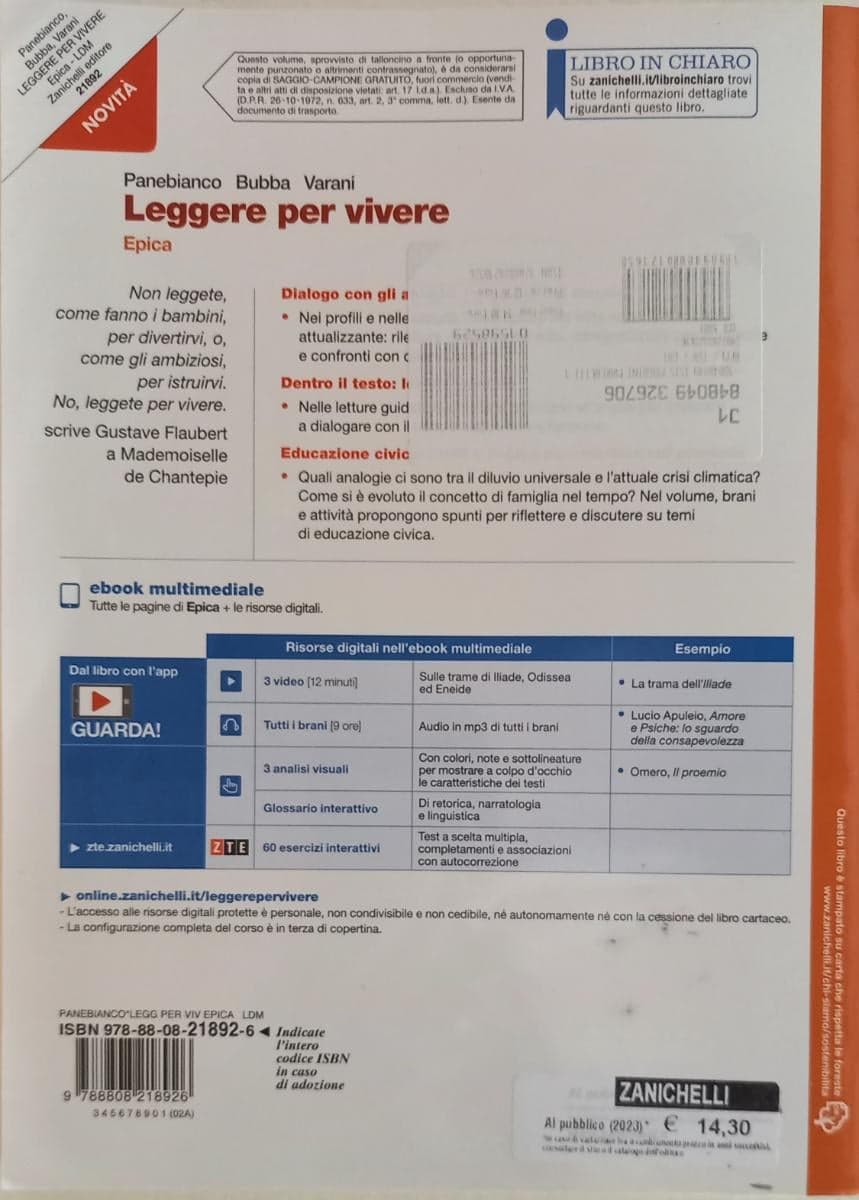 LEGGERE PER VIVERE - EPICA (LDM) - foto 2