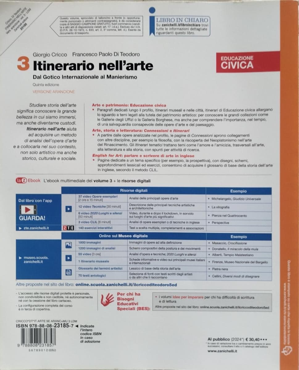 ITINERARIO NELL'ARTE VERSIONE ARANCIONE 5ED - VOLUME 3 (LDM) - foto 2