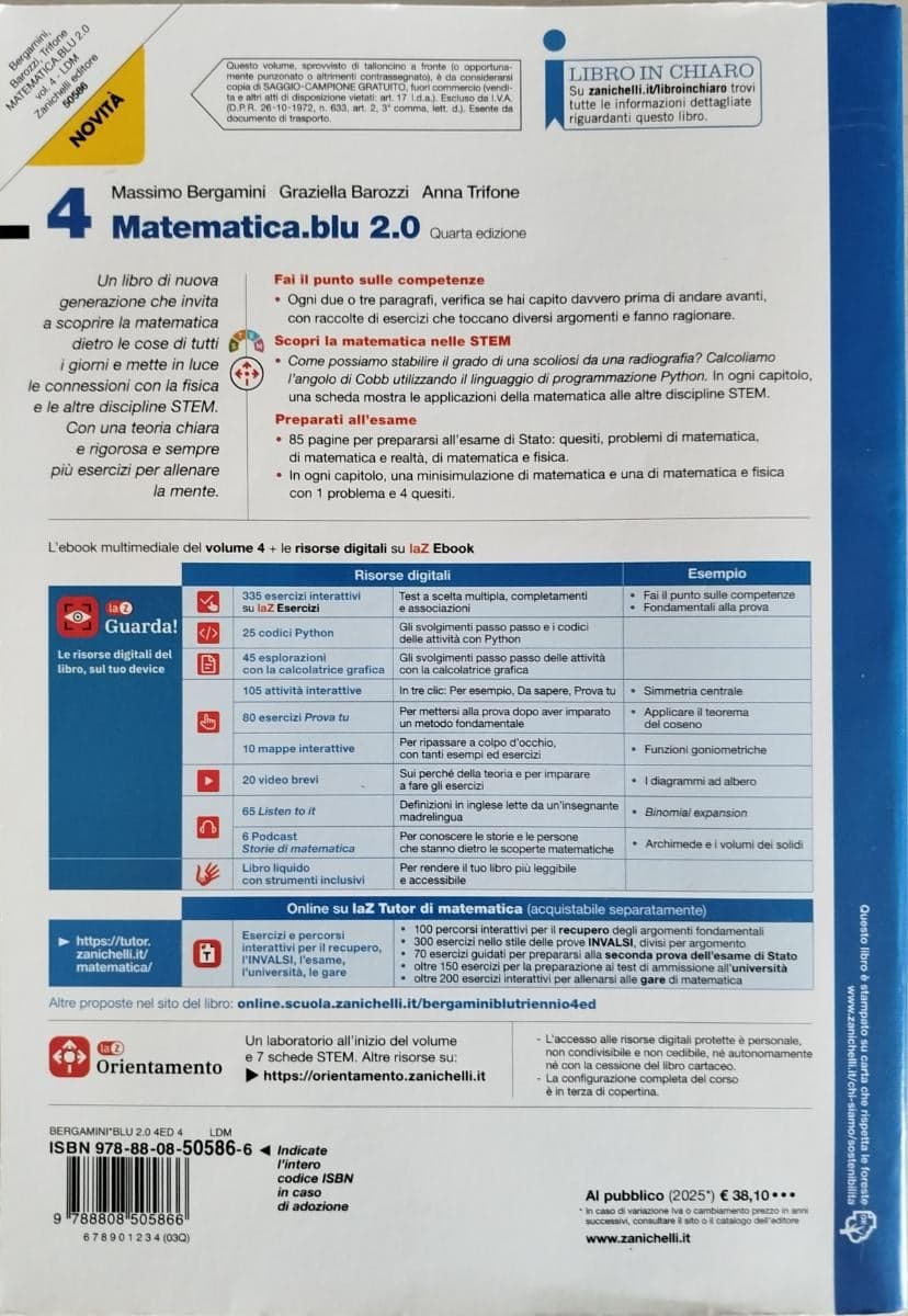 MATEMATICA.BLU 2.0 4ED. - VOLUME 4 (LDM) - foto 2